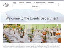 Tablet Screenshot of eventsdepartment.com